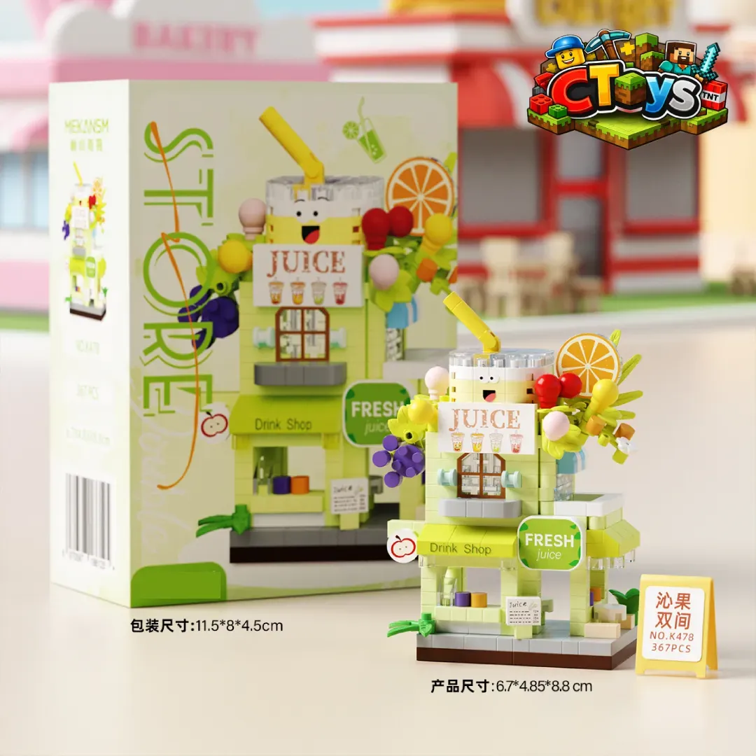 Mô Hình Lắp Ráp Cửa Hàng 2 Tầng Hiện Đại - Đồ Chơi Xếp Hình Kiến Trúc Thành Phố DIY Decor Bàn Học Siêu Chất CTLG017 thumbnail 4