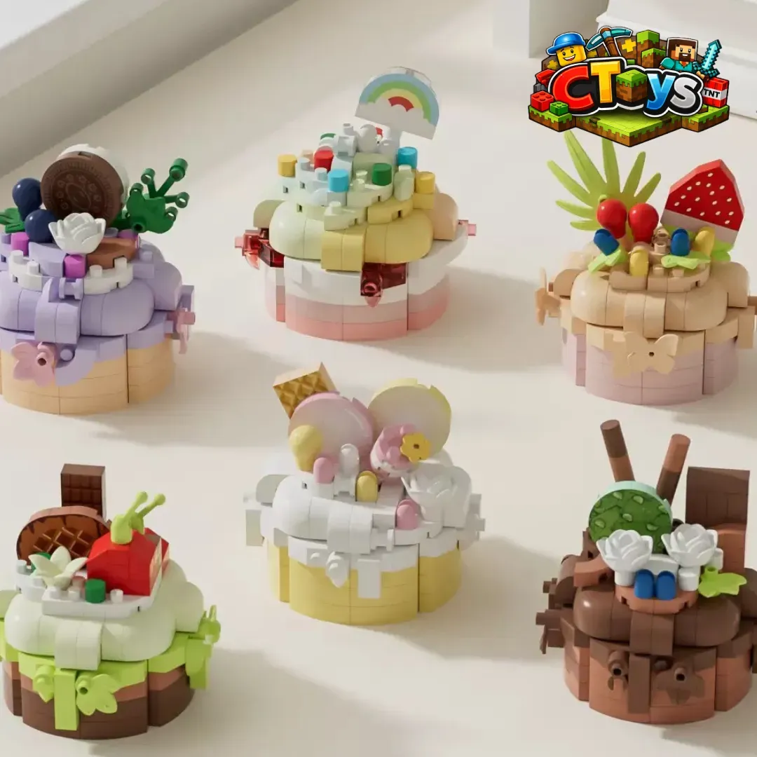 Mô Hình Lắp Ráp Bánh Kem Mini DIY - Đồ Chơi Xếp Hình Bánh Ngọt Decor Bàn Học Siêu Xinh Chữa Lành Tâm Hồn CTLG024 thumbnail 2