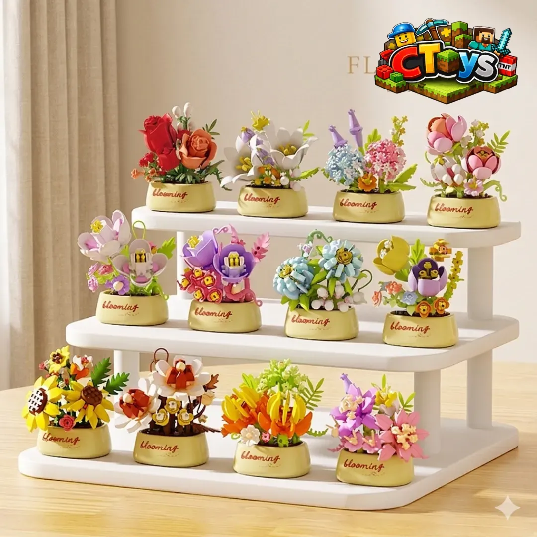 Mô Hình Lắp Ráp Chậu Hoa Rừng Nghệ Thuật - Đồ Chơi Xếp Hình DIY Decor Bàn Học, Phòng Ngủ Siêu Xinh CTLG029