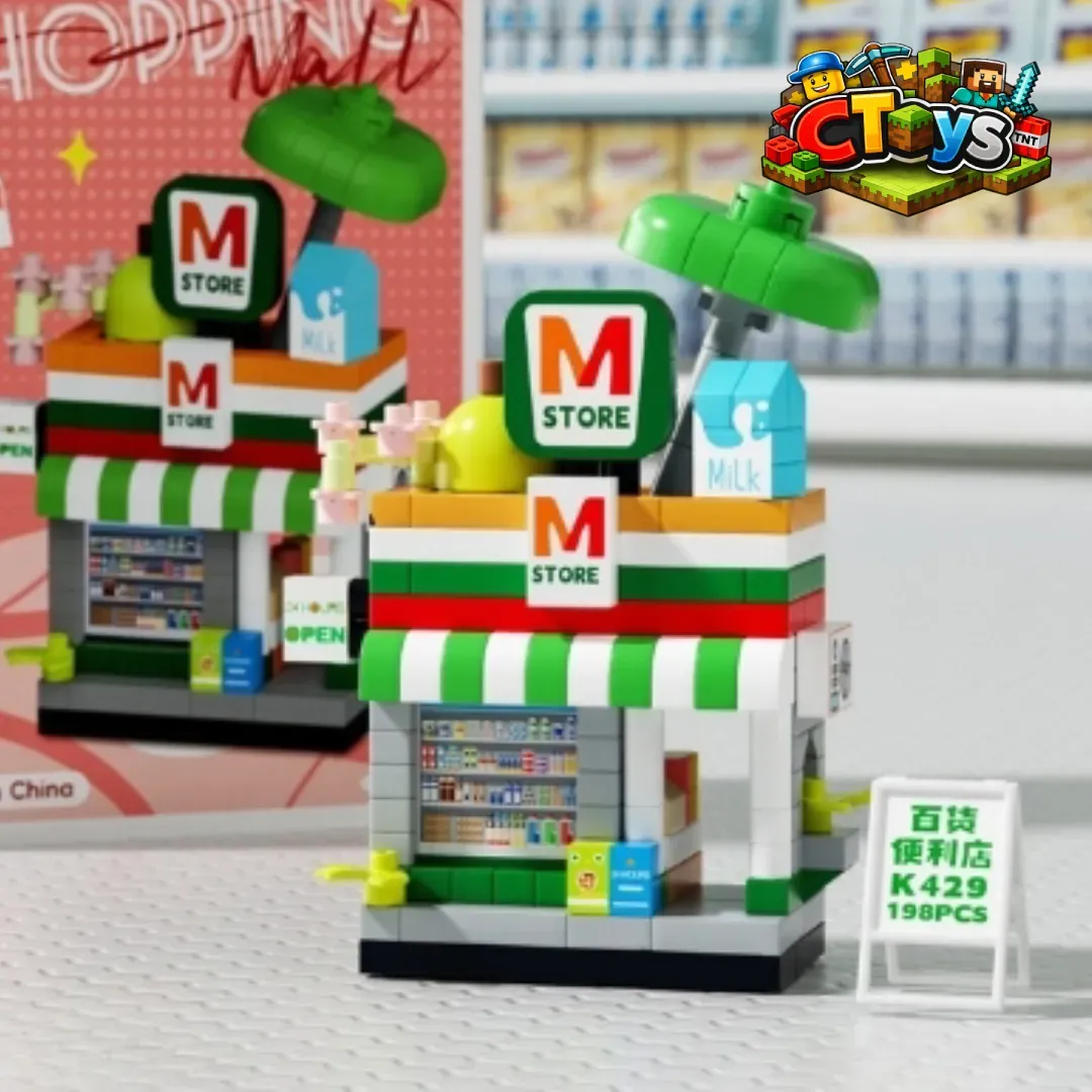 Mô Hình Lắp Ráp Siêu Thị Mini - Đồ Chơi Xếp Hình Cửa Hàng Tiện Lợi DIY Decor Bàn Học Siêu Dễ Thương CTLG011 thumbnail 6
