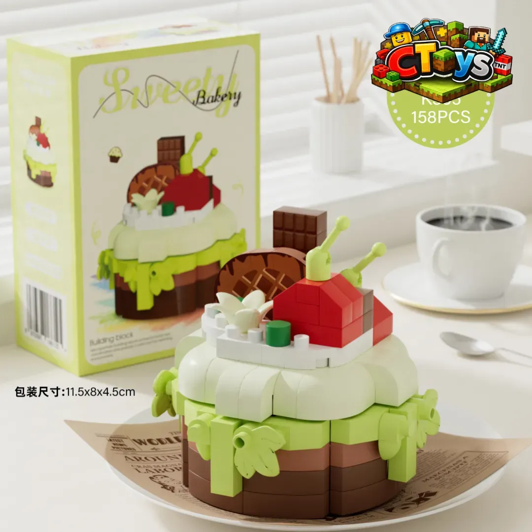 Mô Hình Lắp Ráp Bánh Kem Mini DIY - Đồ Chơi Xếp Hình Bánh Ngọt Decor Bàn Học Siêu Xinh Chữa Lành Tâm Hồn CTLG024 thumbnail 7