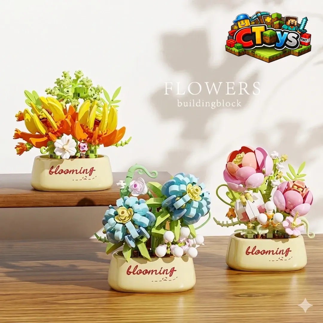 Mô Hình Lắp Ráp Chậu Hoa Rừng Nghệ Thuật - Đồ Chơi Xếp Hình DIY Decor Bàn Học, Phòng Ngủ Siêu Xinh CTLG029