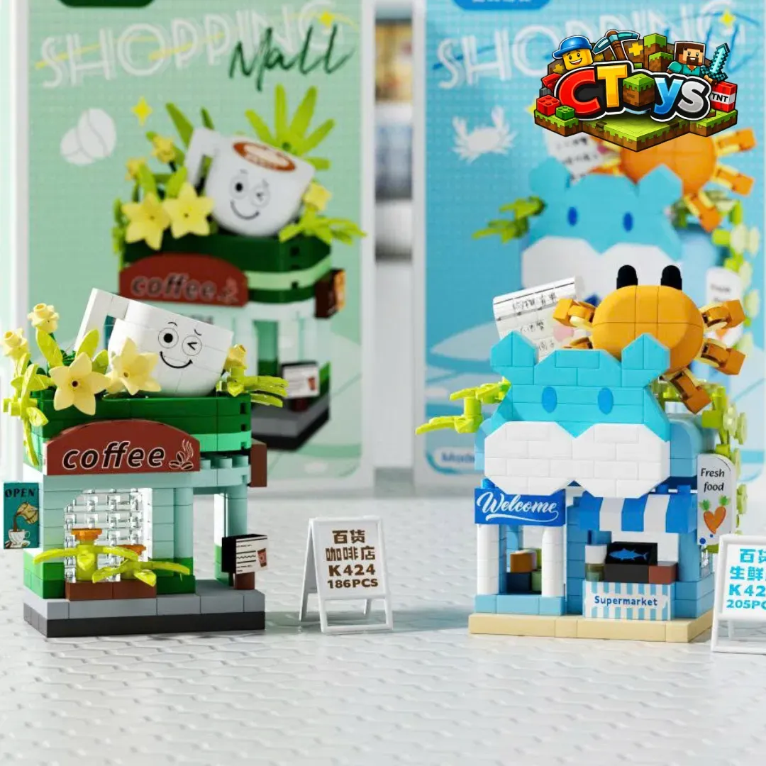 Mô Hình Lắp Ráp Siêu Thị Mini - Đồ Chơi Xếp Hình Cửa Hàng Tiện Lợi DIY Decor Bàn Học Siêu Dễ Thương CTLG011