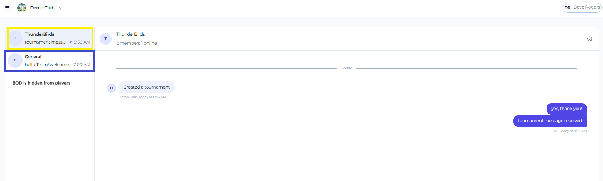 The Chat channel list as seen by a player, without a BOD channel