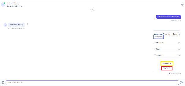 An active poll card in a tournament channel with no votes cast yet