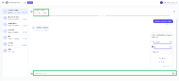An active tournament channel with an enabled message input after a downgrade
