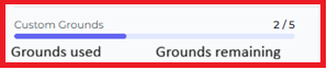 Custom Ground Usage Bar