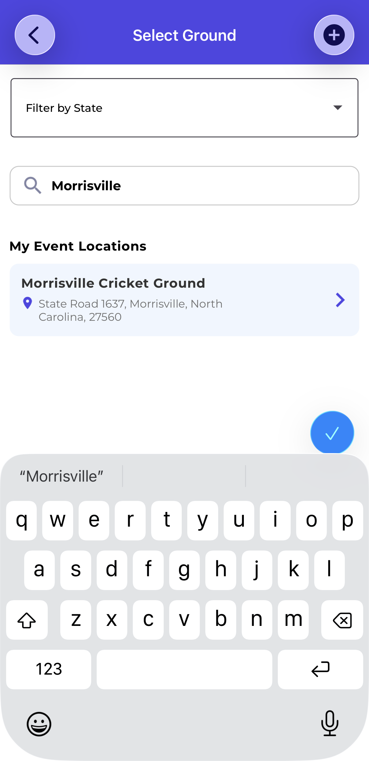 Mobile — Search Matching Results