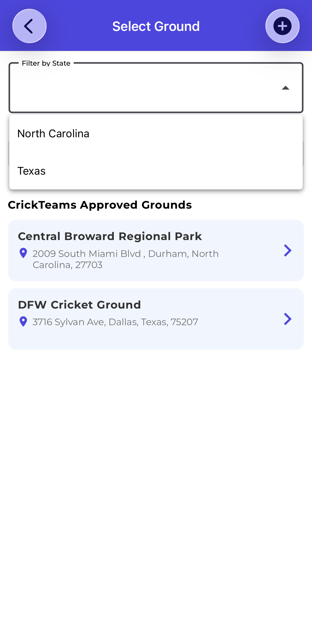 Mobile — Filter by State