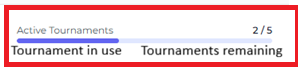Active Tournaments Usage Bar