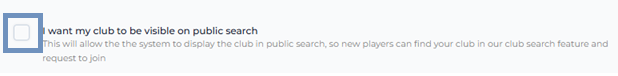 Public Search Visibility Checkbox