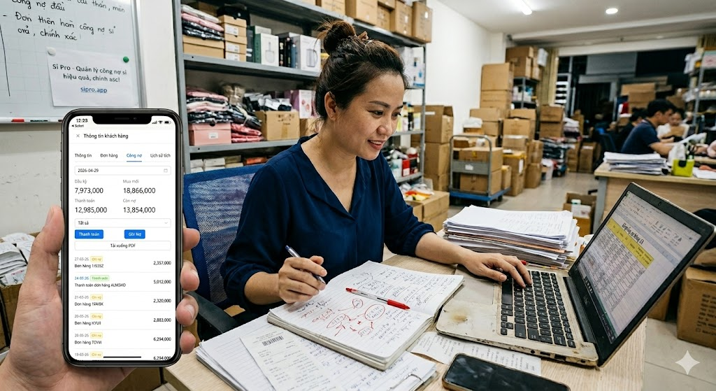 Quy trình quản lý công nợ gối đầu cho đại lý bán sỉ