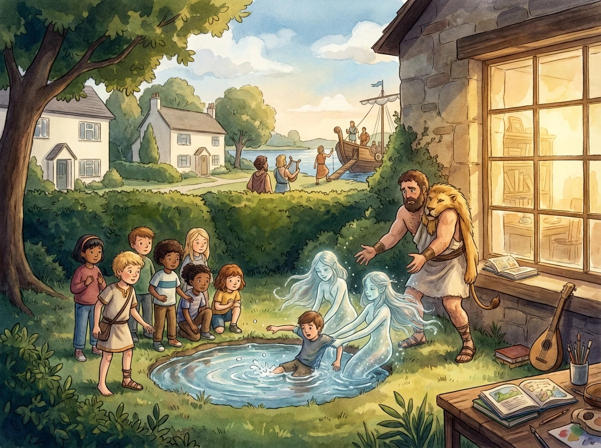 Jason and the Argonauts: The Quest for the Golden Fleece - Scene 7: At their next stop, a tragedy occurred. Hercules’s squire, Hylas, was pulled…