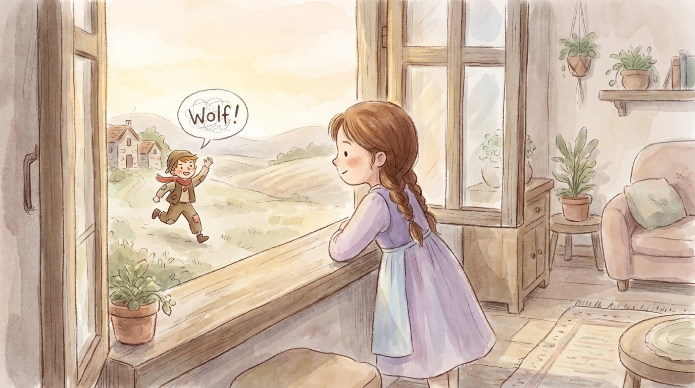 The Shepherd Boy & the Wolf - Scene 3: His Master had told him to call for help should a Wolf…