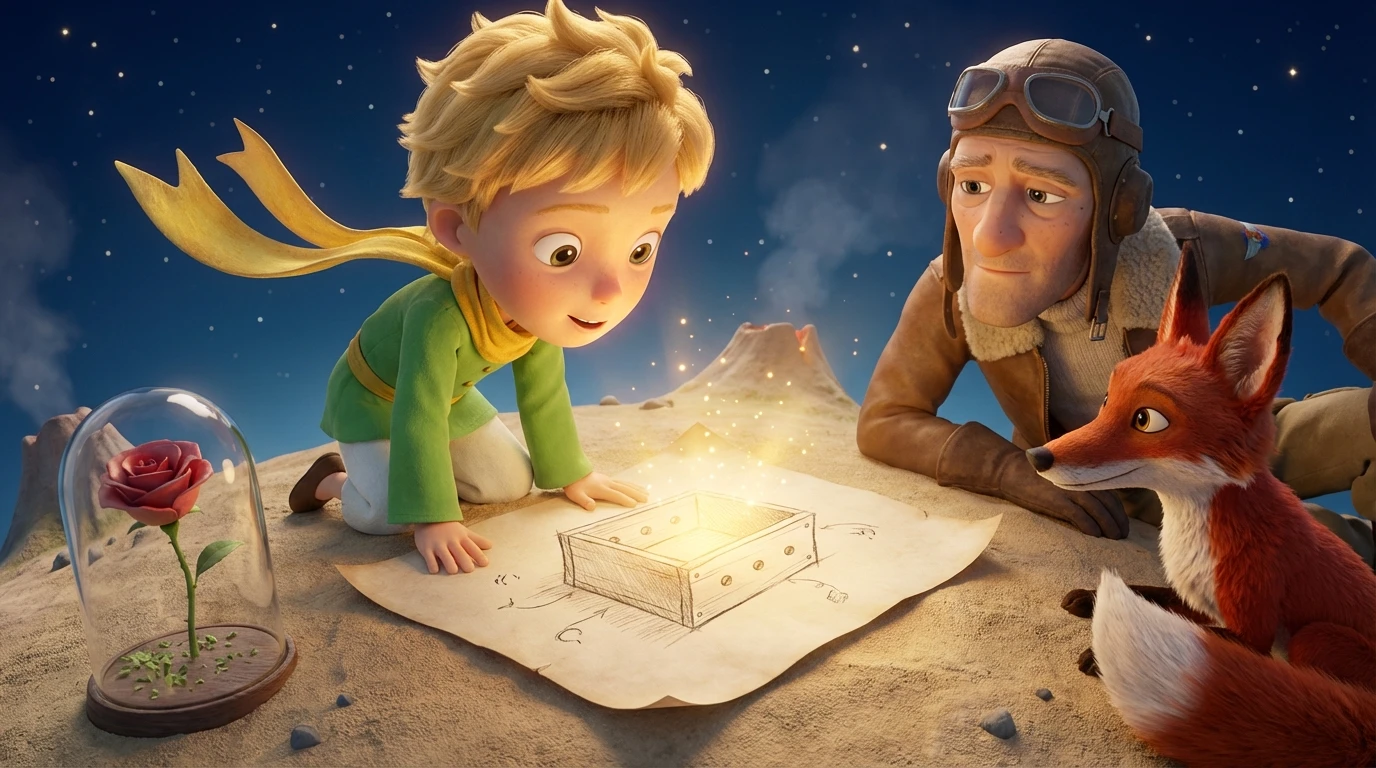 The Little Prince - Scene 3: I drew three sheep, but none were right. One was too sick,…