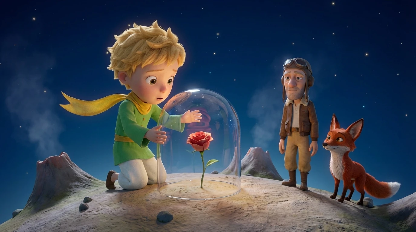 The Little Prince - Scene 7: But the Rose was as difficult as she was beautiful. She demanded…