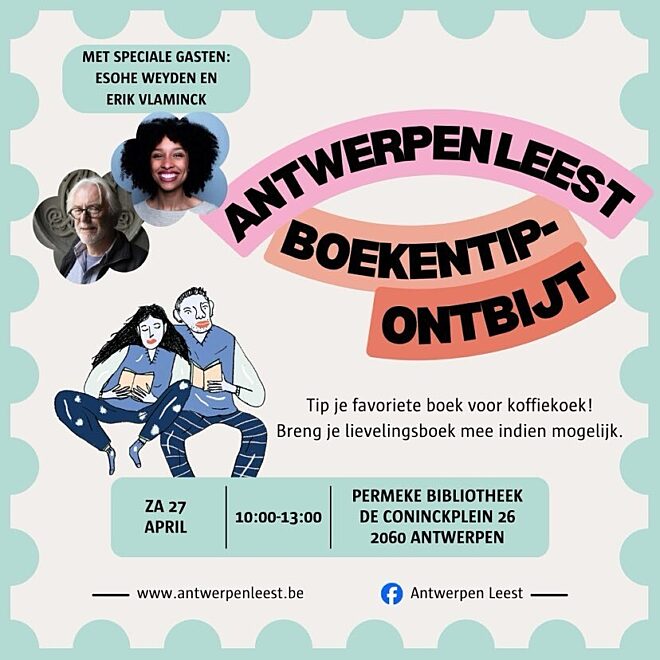 Affiche boekentip vierkant