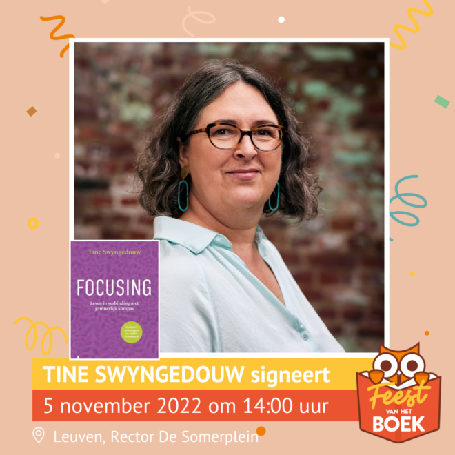 Tine Swyngedouw signeert 'Focusing'