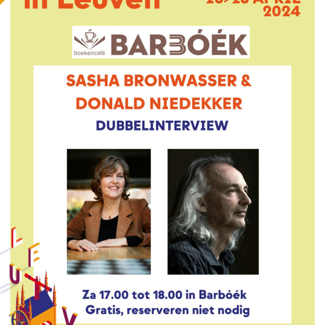 Dubbelinterview Sasha Bronwasser & Donald Niedekker