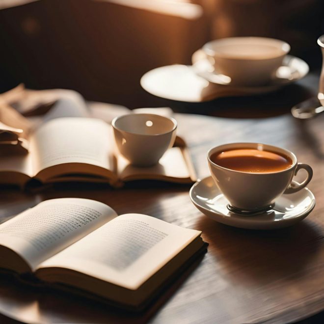 Silent book club