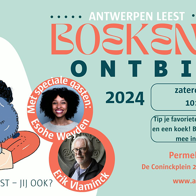 Boekentip-ontbijt voor 4 jaar Antwerpen Leest