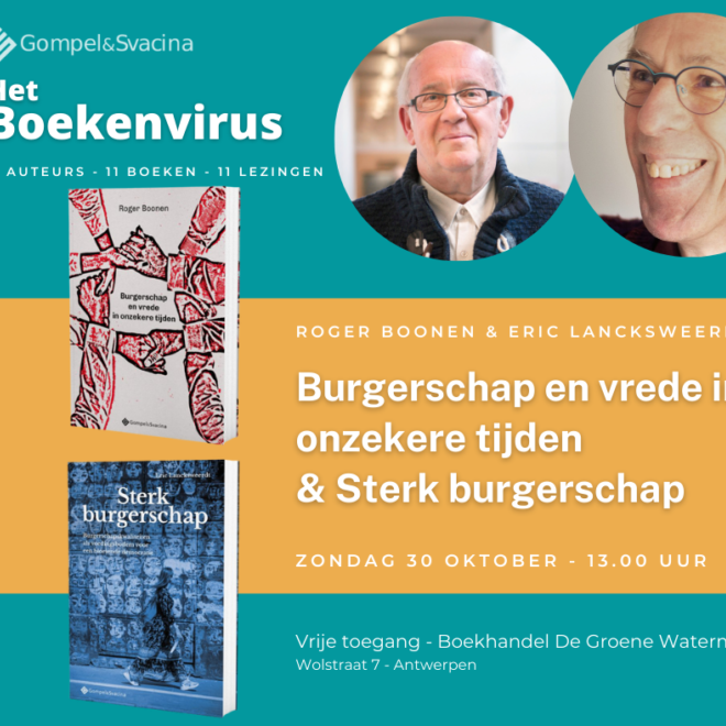 Het Boekenvirus - Roger Boonen & Eric Lancksweerdt: Burgerschap en vrede in onzekere tijden en Sterk burgerschap