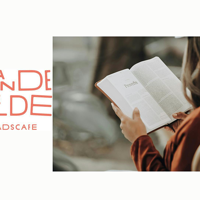 Slow reading event in Stadscafé Van De Velde