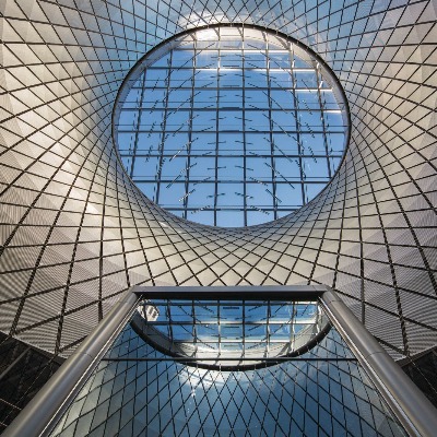 A 79-foot-tall sculpture, harnesses natural light and brings it deep into the Fulton Center in Lower Manhattan.