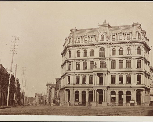 1894 Print Printing House Square New York City Hall Skyscraper