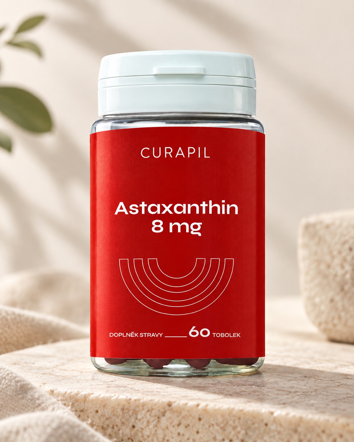 Astaxanthin 8 mg Curapil — balení