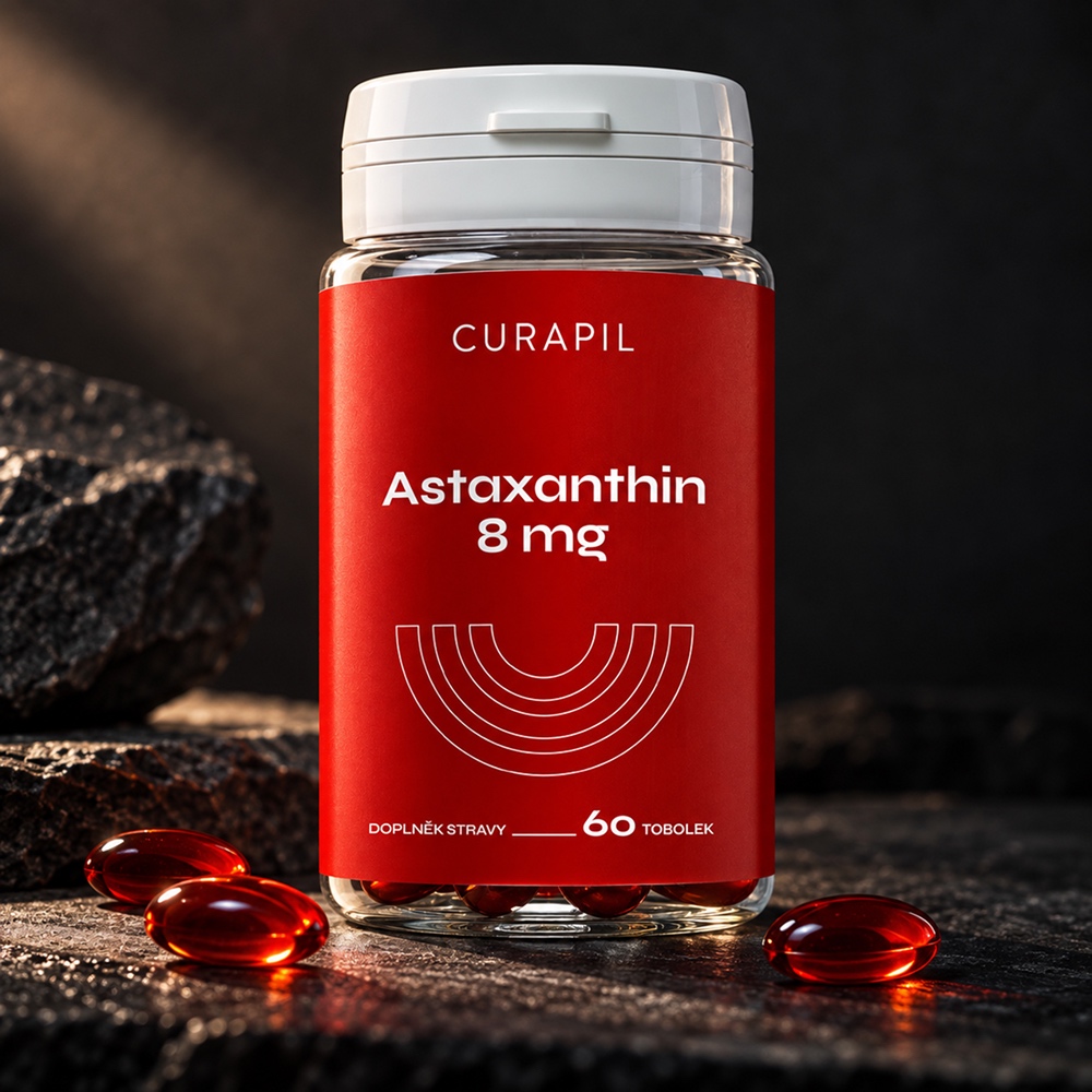 Astaxanthin Curapil — vyrobeno v ČR