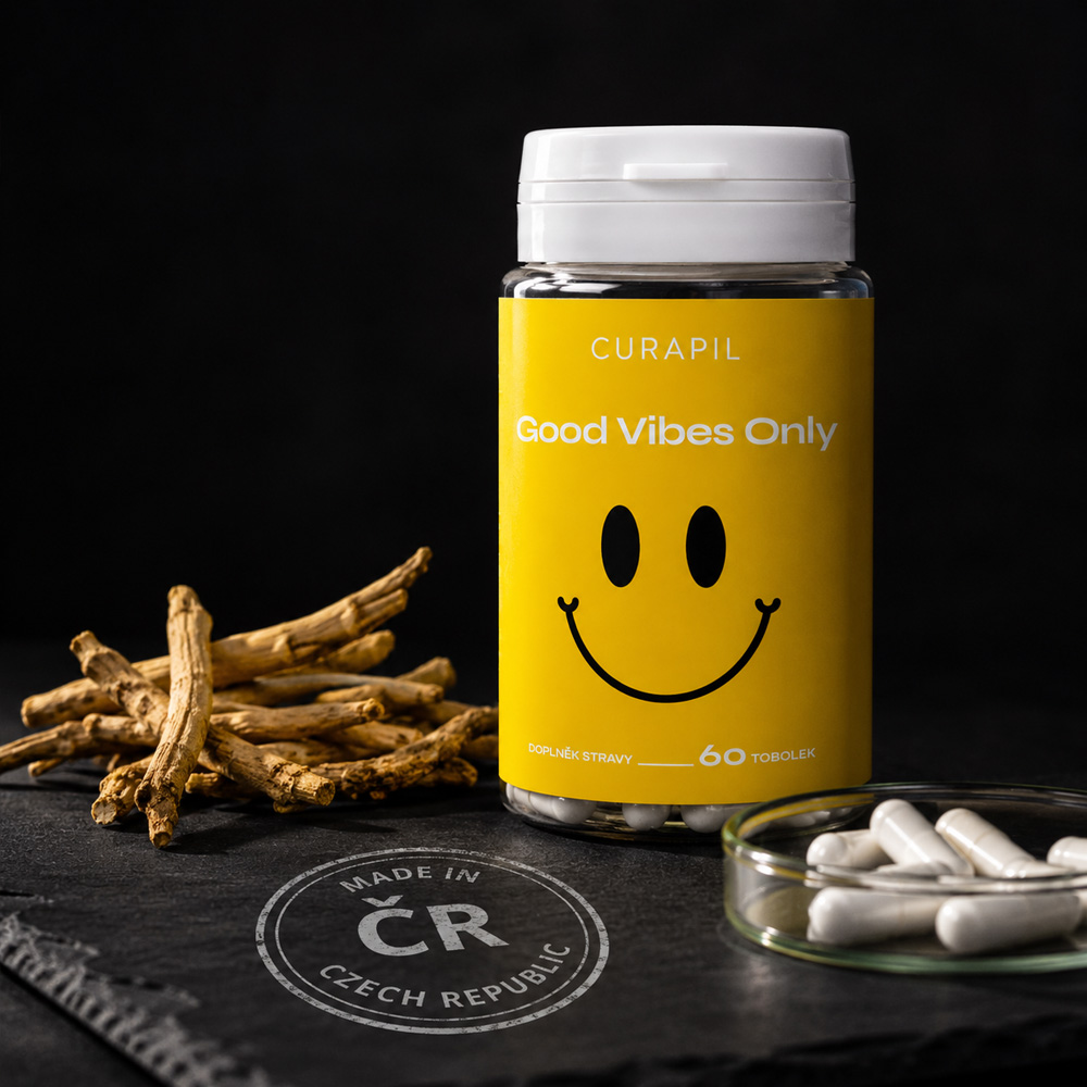 Good Vibes Only — vyrobeno v ČR s ashwagandha kořeny