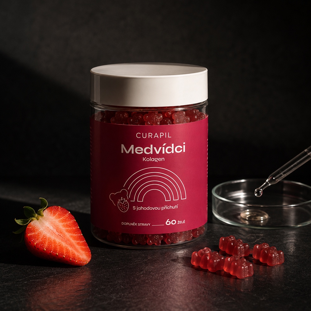 Medvídci Kolagen Curapil — česká výroba