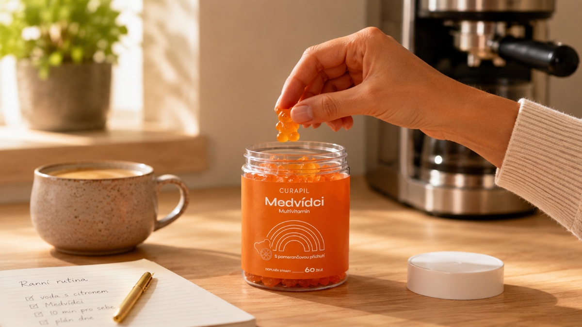 Medvídci Multivitamín Curapil — ranní rutina