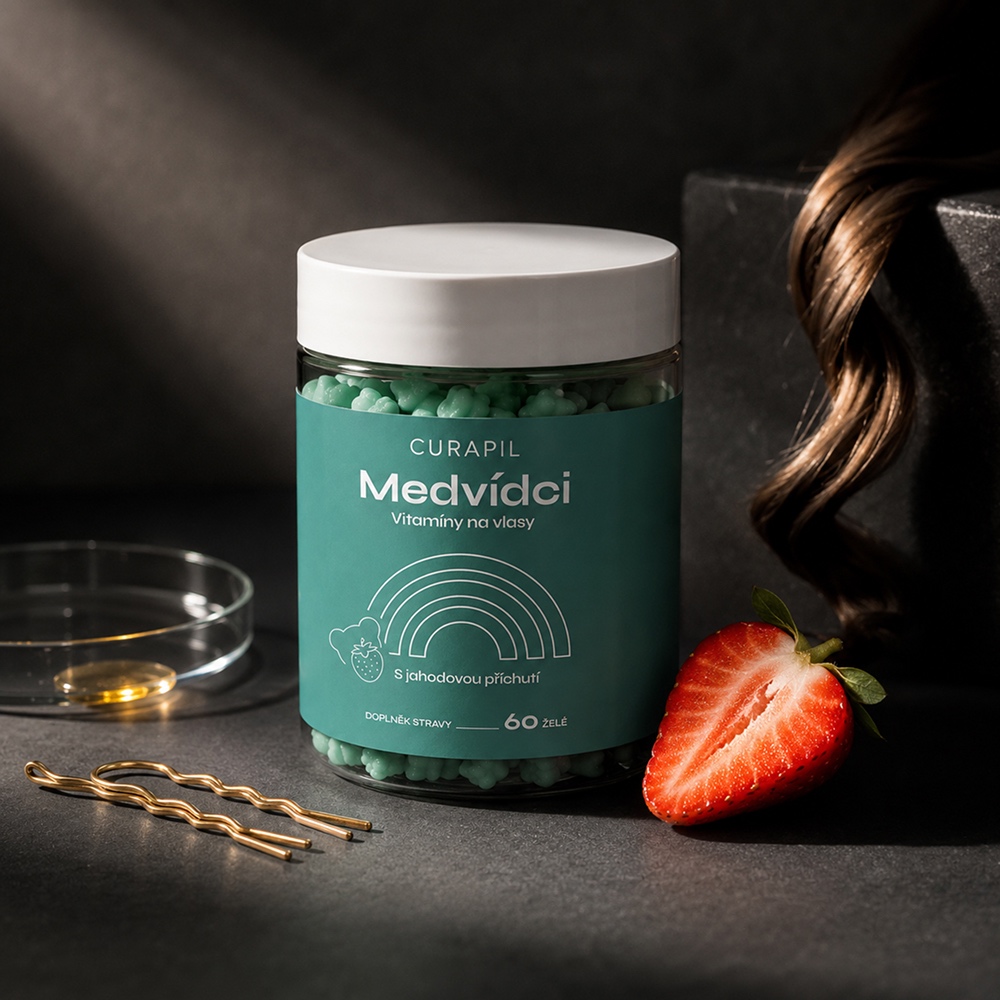 Medvídci Vitamíny na vlasy Curapil — česká výroba