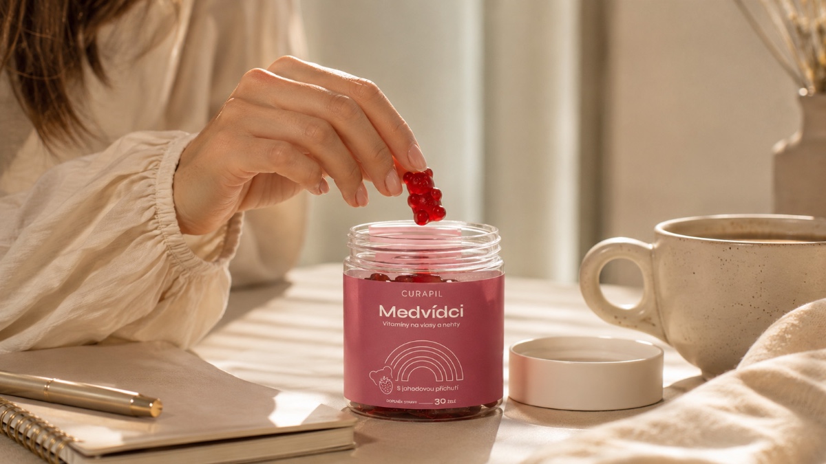 Ranní rituál — denní medvídek s kávou