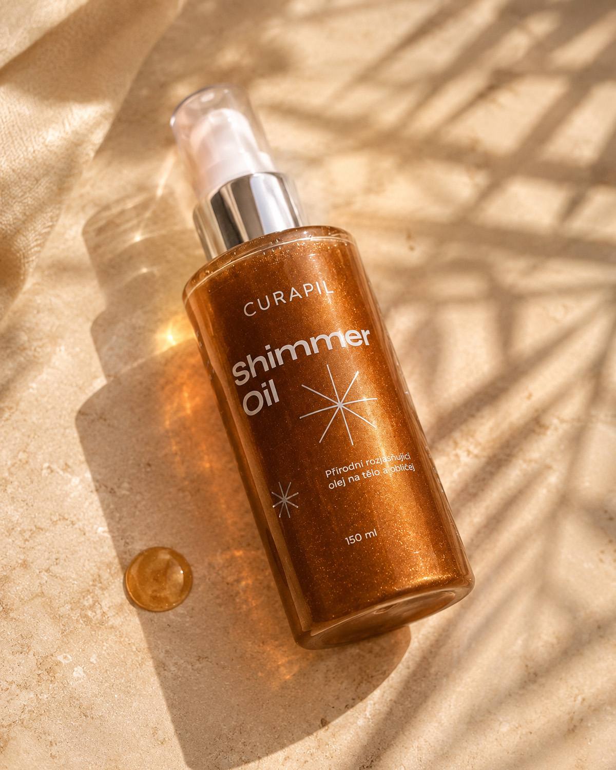 Shimmer Oil Curapil — golden hour