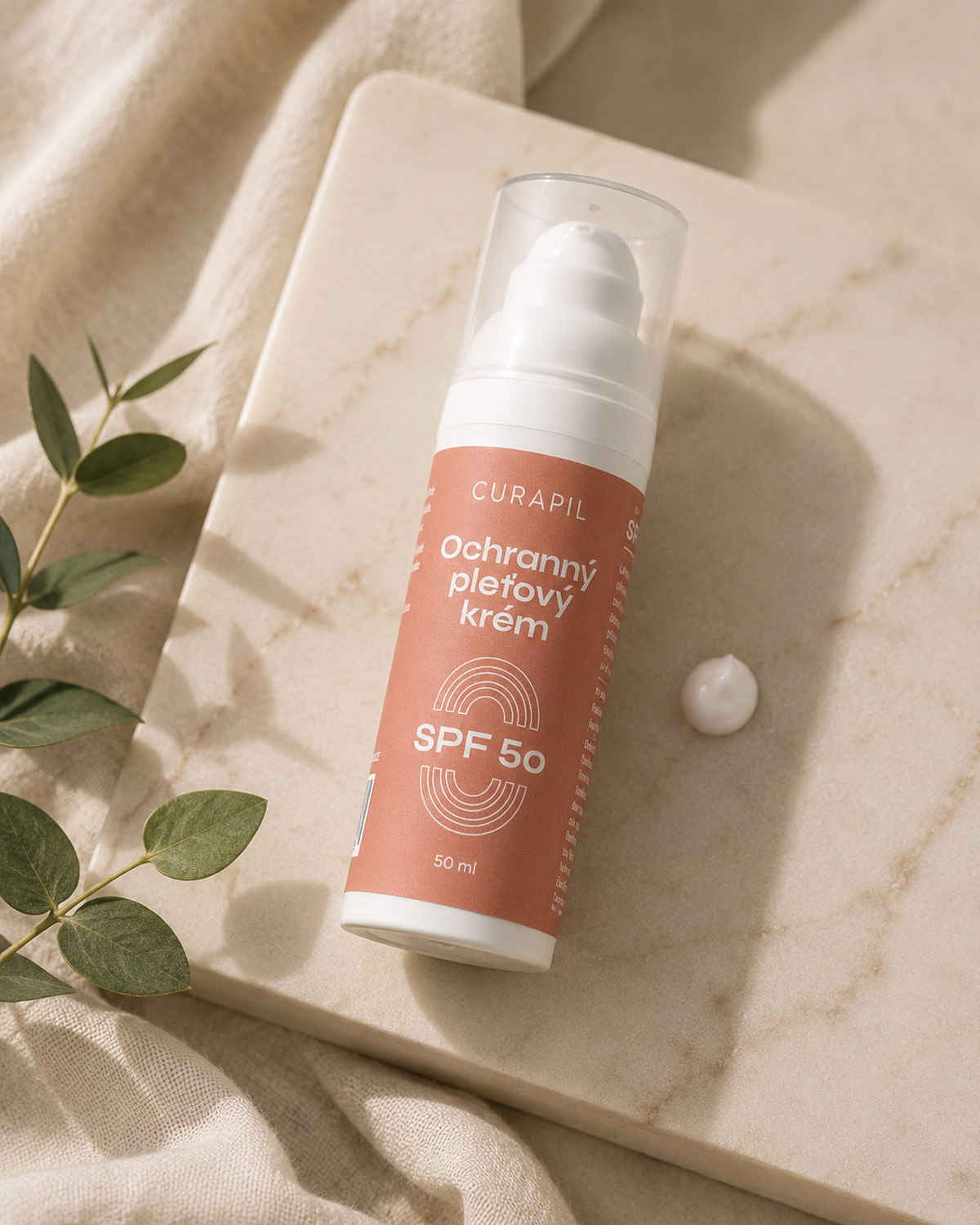 Ochranný pleťový krém SPF 50 Curapil