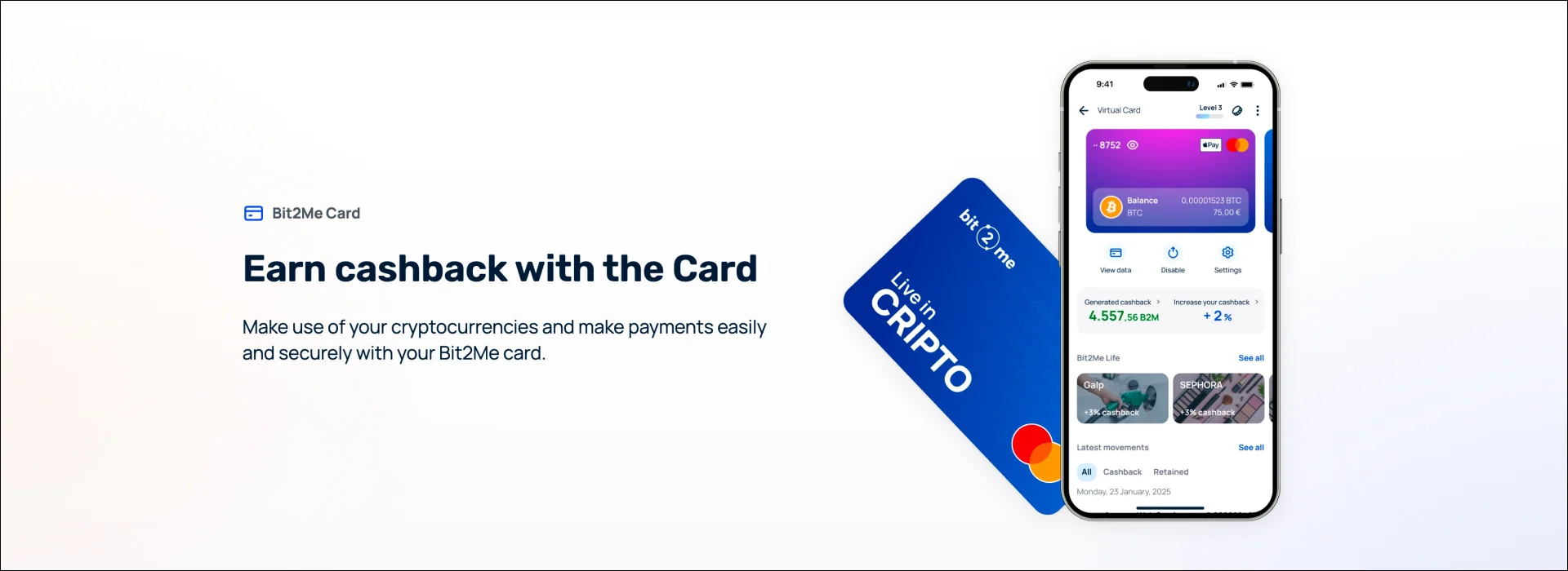 Bit2Me Card Banner