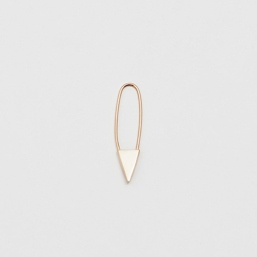 Mini Triangle Safety Pin Earring