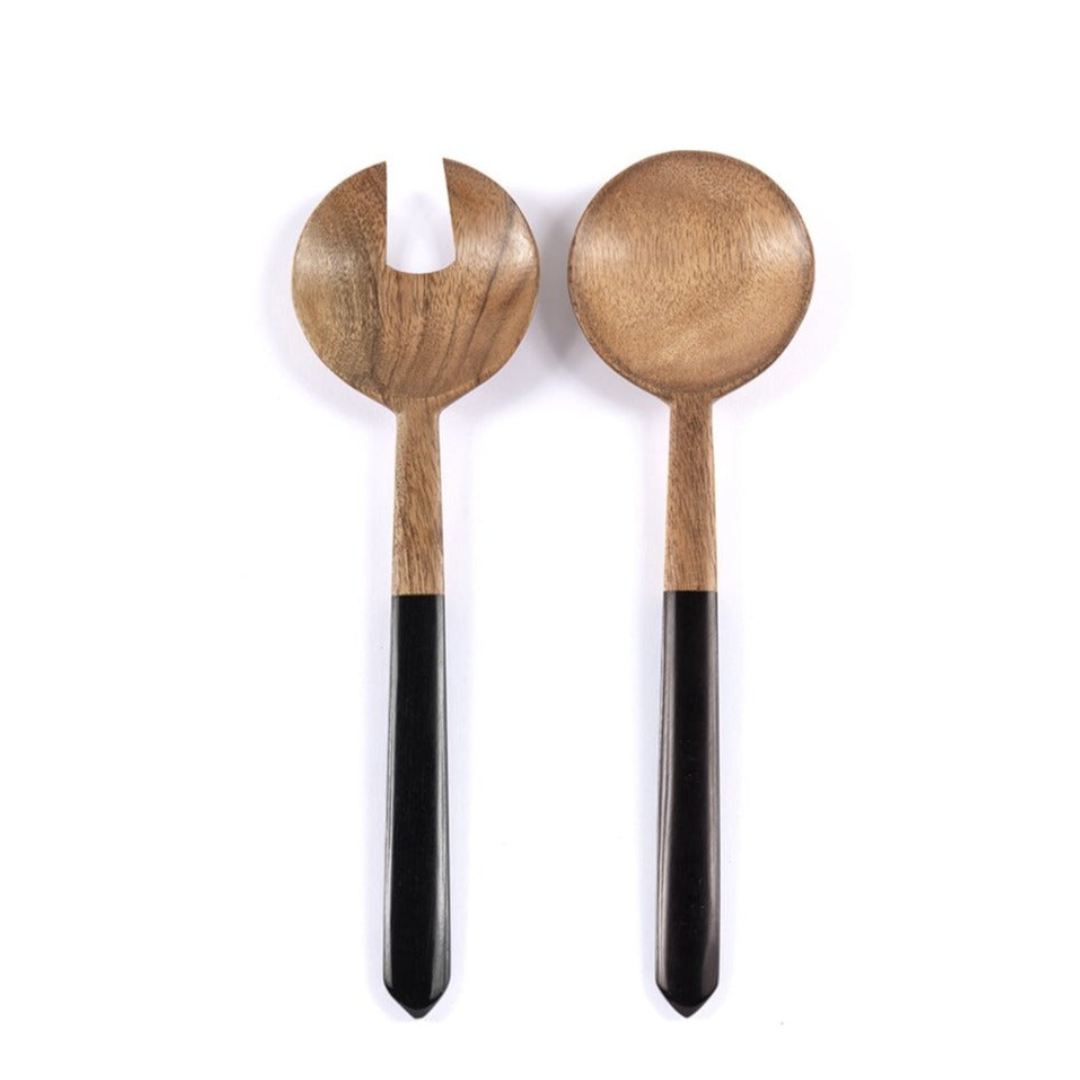 Galapagos Wood Salad Servers