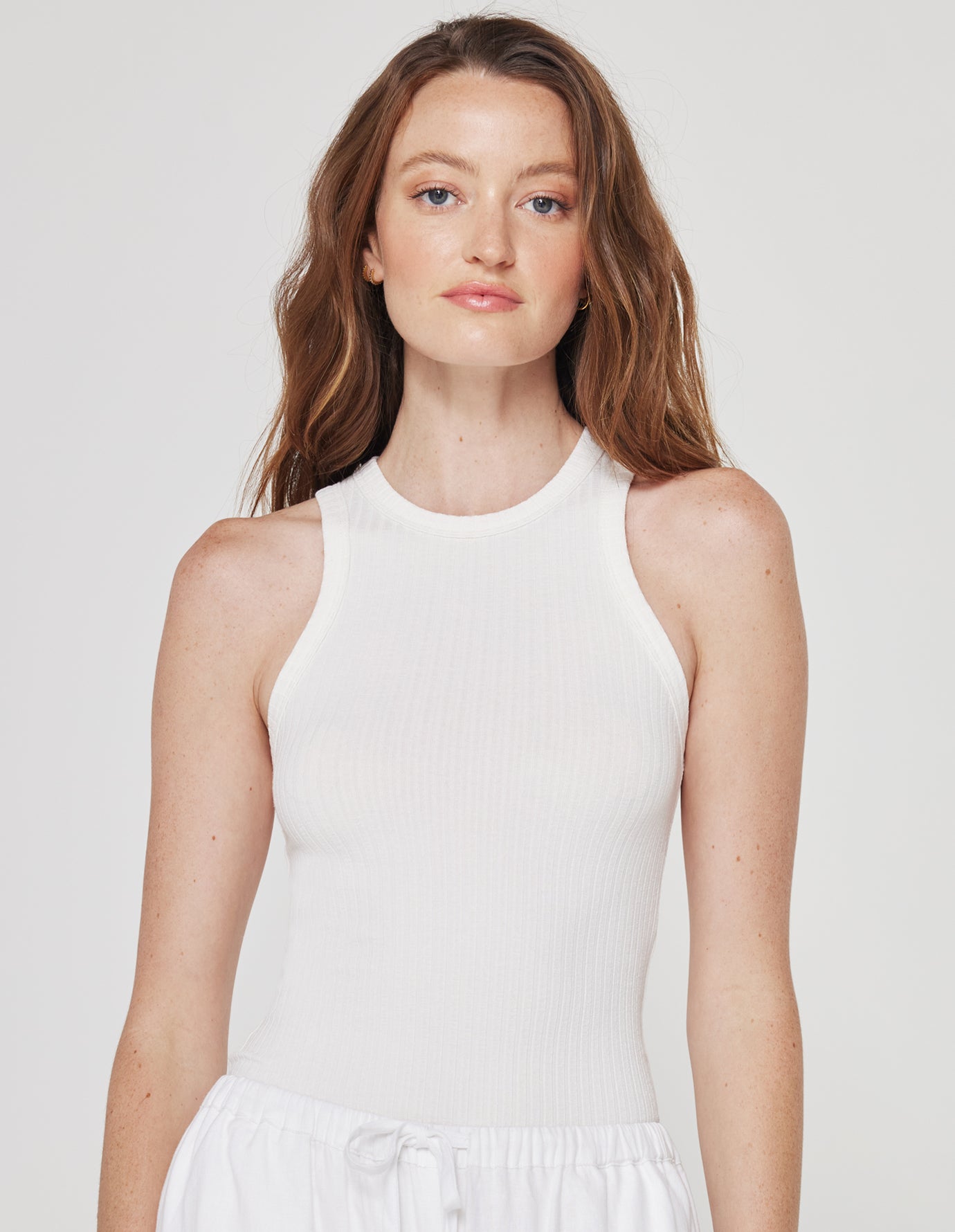 High Neck Rib Tank