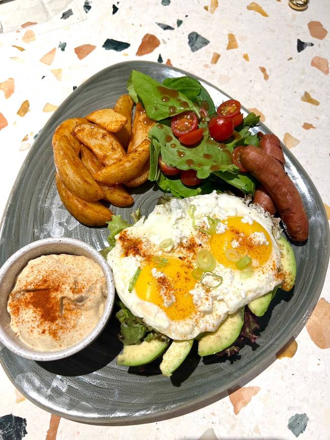 Smokey Hummus Sunny-Side Up