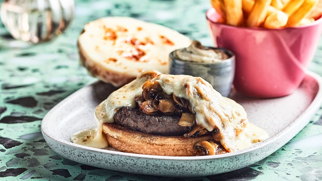 Zombie Burger (Mushroom Gratin)
