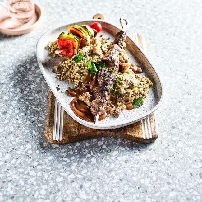 Beef & Creamy Mushroom Orzo
