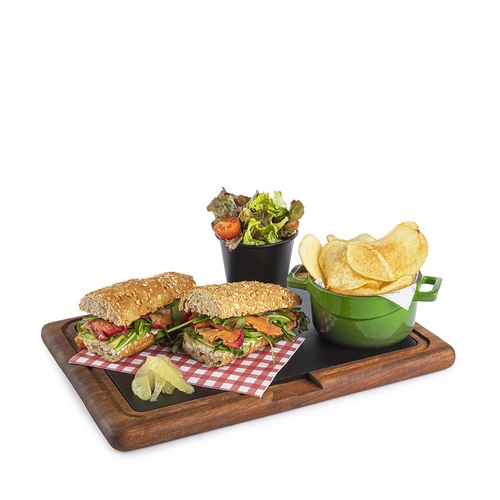 Salmon Gravlax Sandwich