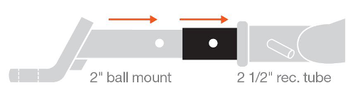 Hitch Adapter Dimensions Diagram