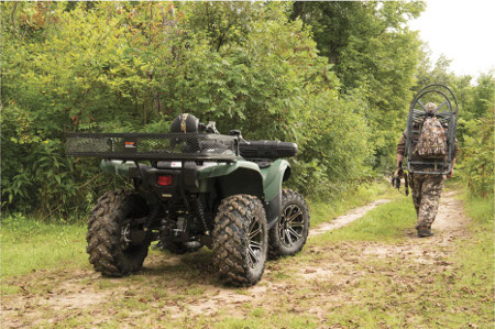 hitch mounted cargo carrier for atv