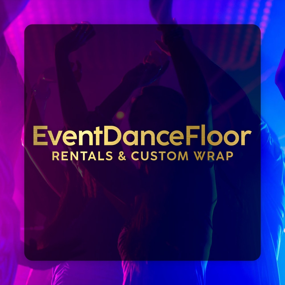 How can the layout and placement of graphics on a dance floor impact the overall atmosphere of a nightclub?