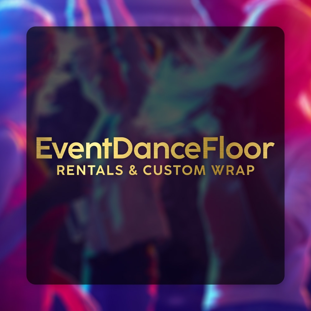 How can themed dance floor decals be coordinated with other decorations and lighting to create a cohesive theme?